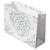 ホワイトクリスマスツリー ラージペーパーバッグ (裏面アングル)