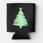 ホワイトクリスマスツリーTシャツ – メリークリスマス 缶クーラー (正面)