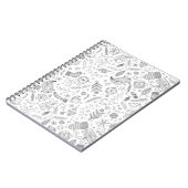 ホワイトクリスマスドゥードル ノートブック (左側)