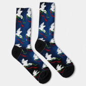 ホワイトクリスマスドーブクルーソックス ソックス (右)