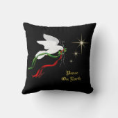 ホワイトクリスマスドーブ装飾用クッション クッション (裏面)