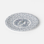 ホワイトクリスマスナッツクラッカーリース ペーパープレート (アングル)