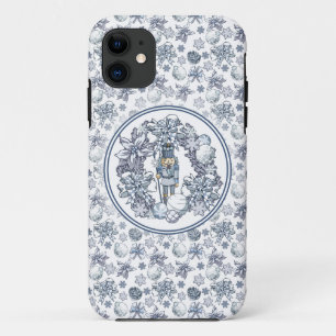 ホワイトクリスマスナッツクラッカーリース iPhone 11 ケース