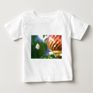 ホワイトクリスマスバラ ベビーTシャツ