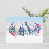 ホワイトクリスマスパロット シーズンカード (スタンド正面)