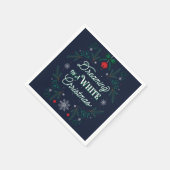 ホワイトクリスマスパーティー紙ナプキンスの夢 スタンダードカクテルナプキン (角)
