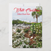 ホワイトクリスマスヒルトンヘッドスタイル!サウスカロライナ シーズンカード (正面)