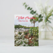 ホワイトクリスマスヒルトンヘッドスタイル!サウスカロライナ シーズンポストカード (スタンド正面)