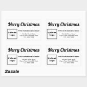ホワイトクリスマスビジネスの四角形の形状シール 長方形シール (シート)