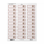 ホワイトクリスマスフェアリー差出人住所 ラベル (フルシート)