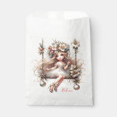 ホワイトクリスマスフェアリー紙プレート フェイバーバッグ (正面)