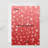 ホワイトクリスマスフラットカード (裏面)