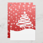 ホワイトクリスマスフラットカード (正面/裏面)