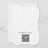 ホワイトクリスマスブライダルシャワーの招待状 招待状 (裏面)