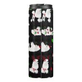 ホワイトクリスマスプードルズブラック タンブラー (裏面)