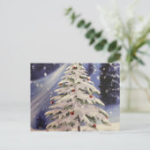 ホワイトクリスマスホリデー葉書 シーズンポストカード (スタンド正面)