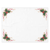 ホワイトクリスマスホリーテーブルクロス テーブルクロス (正面(横))
