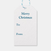 ホワイトクリスマスホースと（鳥）ショウジョウコウカンチョウ ギフトタグ (裏面)