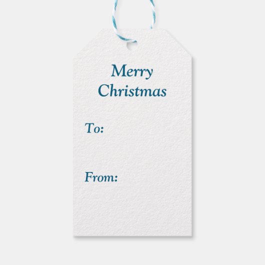 ホワイトクリスマスホースと（鳥）ショウジョウコウカンチョウ ギフトタグ (裏面)