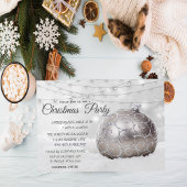 ホワイトクリスマスボール会社クリスマスパーティー 招待状