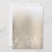 ホワイトクリスマスボール、スノーフレーク会社のパーティー 招待状 (裏面)