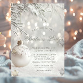 ホワイトクリスマスボール、スノーフレーク会社のパーティー 招待状