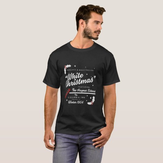 ホワイトクリスマスムービー1954クリスマスソングハイネス・シスター Tシャツ (正面フル)