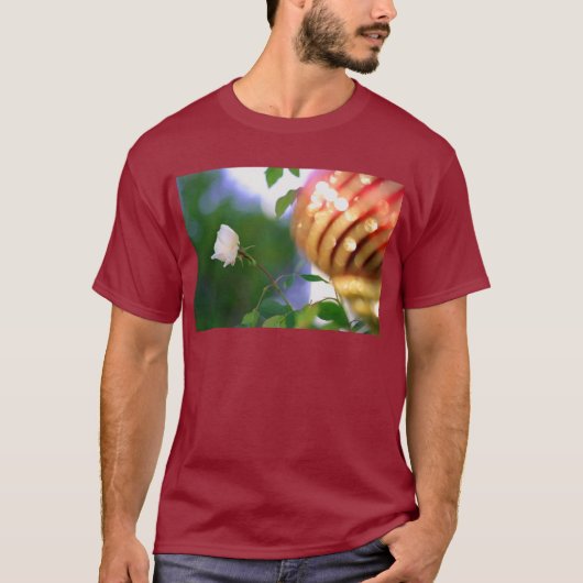 ホワイトクリスマスローズ Tシャツ (正面)