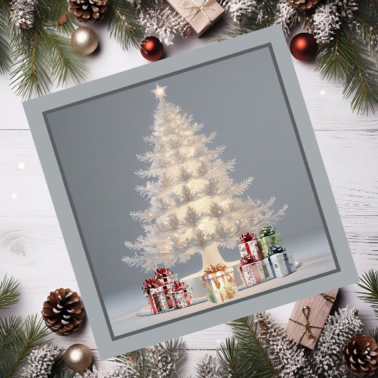 ホワイトクリスマス磁気カード