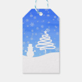 ホワイトクリスマス雪だるま ギフトタグ (裏面)