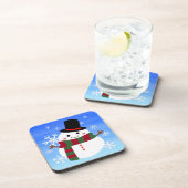 ホワイトクリスマス雪だるま コースター (右側)