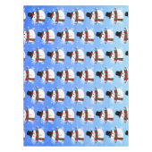 ホワイトクリスマス雪だるま テーブルクロス (正面)