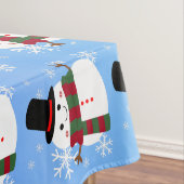 ホワイトクリスマス雪だるま テーブルクロス (インサイチュ)
