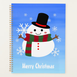 ホワイトクリスマス雪だるま プランナー手帳