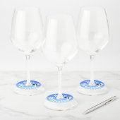 ホワイトクリスマス雪だるま ワイングラスタグ (セット)