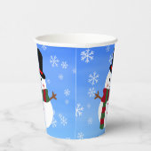 ホワイトクリスマス雪だるま 紙コップ (右)