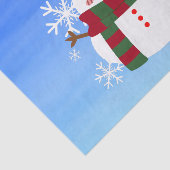 ホワイトクリスマス雪だるま 薄葉紙 (詳細)