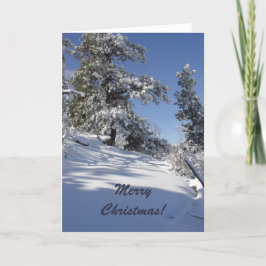 ホワイトクリスマス風光明媚な写真カード シーズンカード