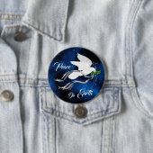 ホワイトクリスマス鳩ボタン 缶バッジ (インサイチュ)