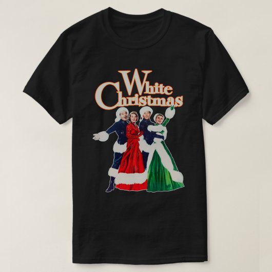 ホワイトクリスマス1954年祝いクラシック映画 Tシャツ (デザイン正面)