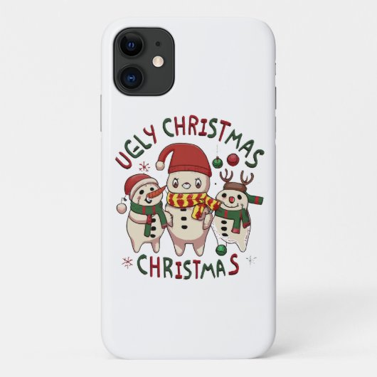 ホワイトクリスマス ; アグリークリスマス Case-Mate iPhoneケース (裏面)