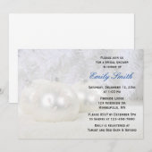 ホワイトクリスマス ウィンター ブライダルシャワー 招待状 (正面/裏面)