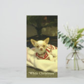 「ホワイトクリスマス」封筒の有無を問わないフォトカード シーズンカード (スタンド正面)