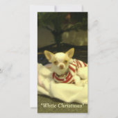 「ホワイトクリスマス」封筒の有無を問わないフォトカード シーズンカード (正面)