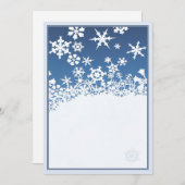 ホワイトクリスマス(C) 招待状 (正面/裏面)