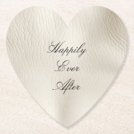 ホワイトクリフェイクームレザー結婚ズ ペーパーコースター