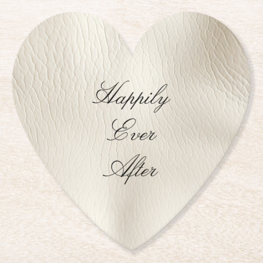 ホワイトクリフェイクームレザー結婚ズ ペーパーコースター (正面)