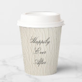 ホワイトクリフェイクームレザー結婚ズ 紙コップ (正面)