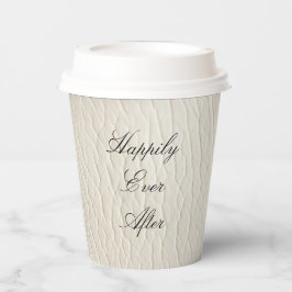 ホワイトクリフェイクームレザー結婚ズ 紙コップ