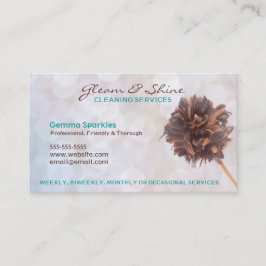 ホワイトクリーニングサービス名刺 名刺